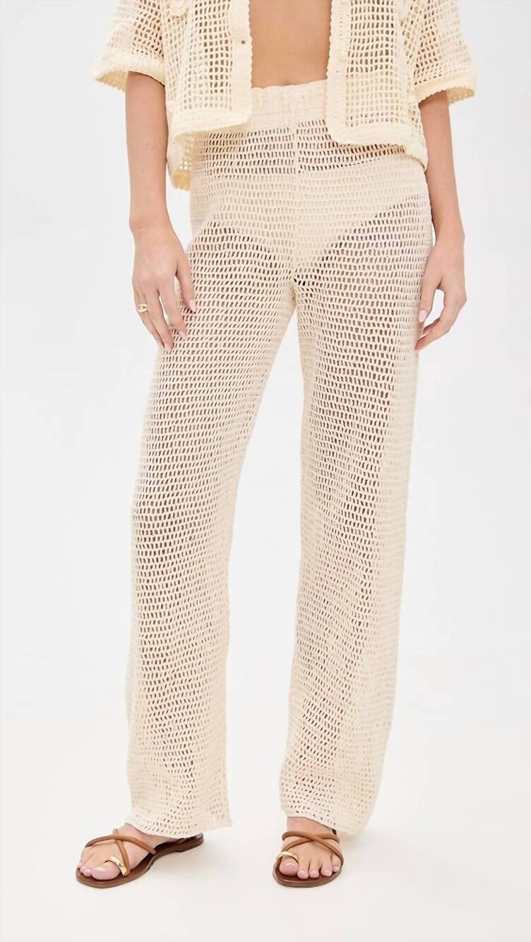 NEW PQ SWIM eliza pant in ivory